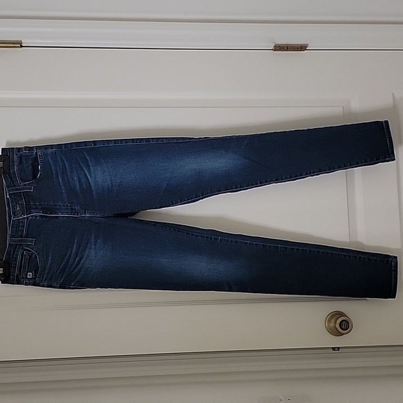 Adriano Goldschmied Size 28R The Mila Super High Rise Skinny Med-Dark Wash Jeans - Picture 9 of 14